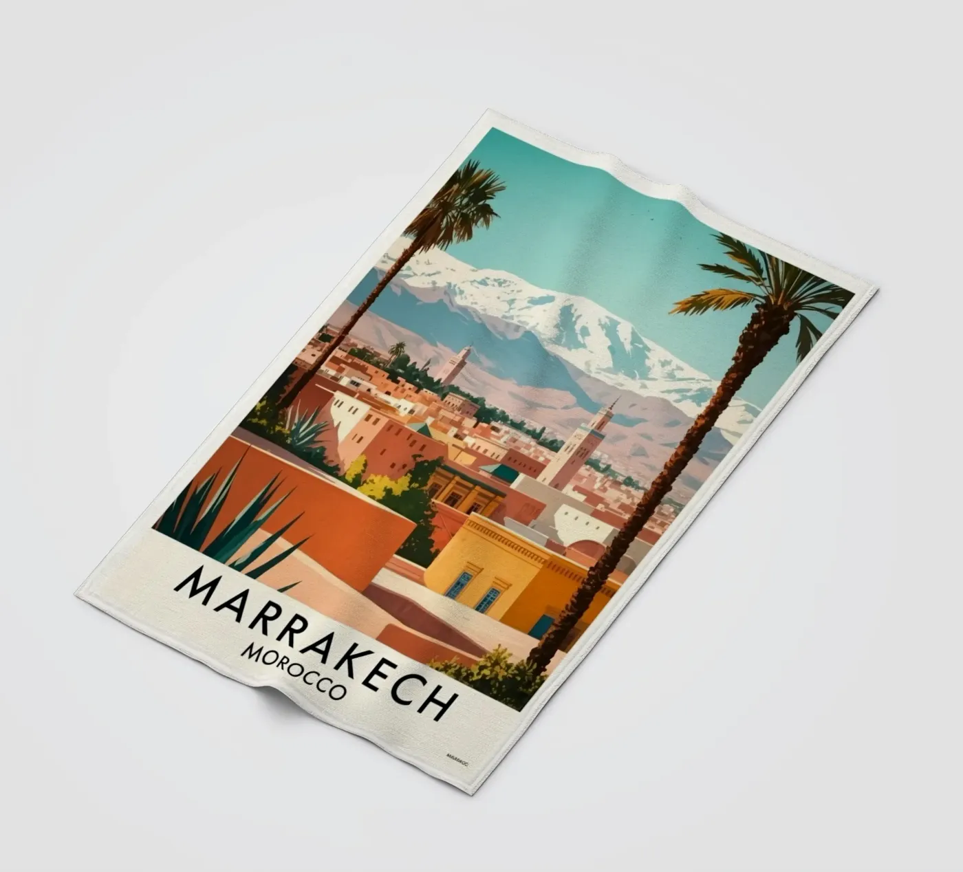 Marrakech fleece blanket by Estern Studio