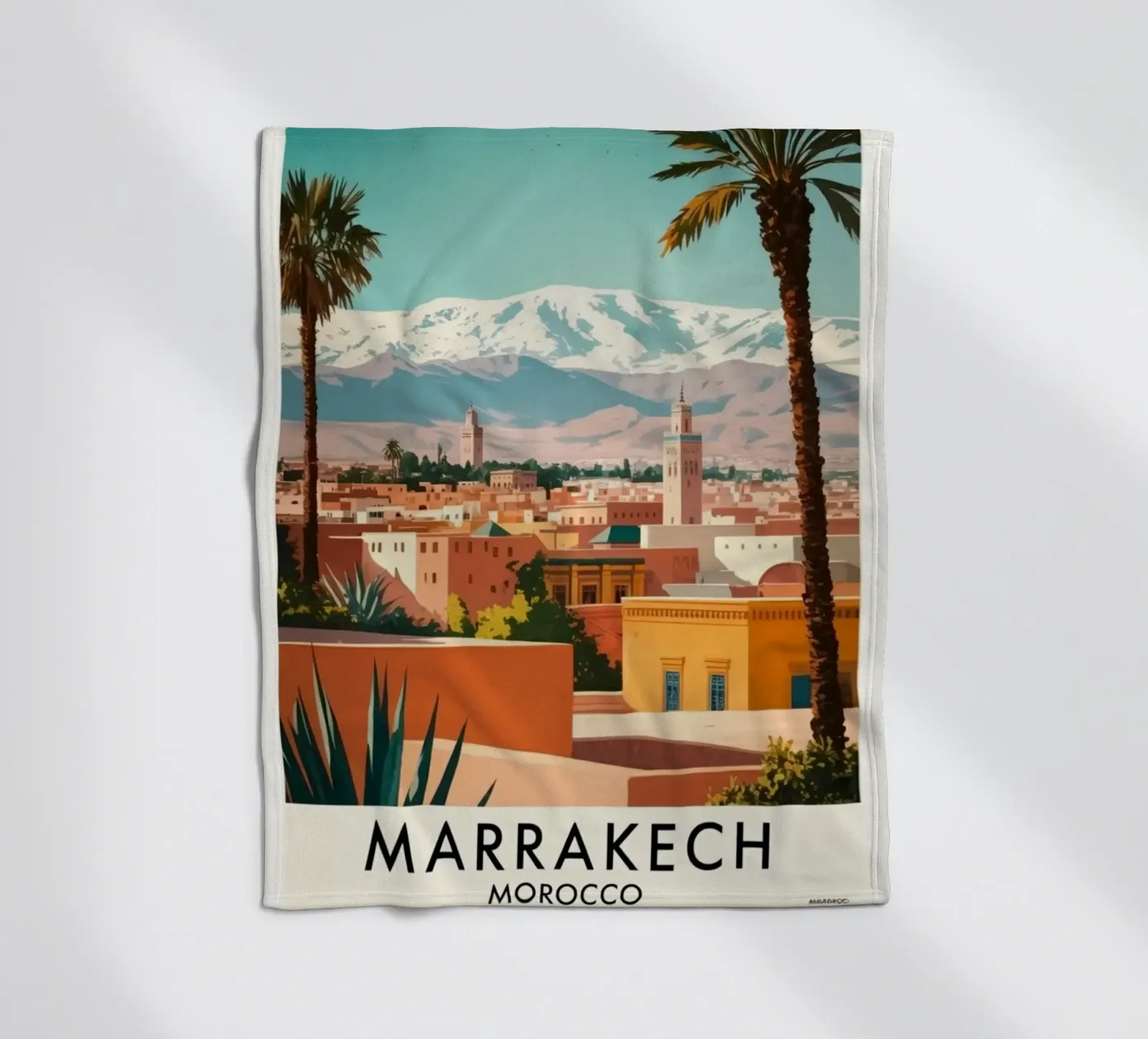 Marrakech fleece blanket by Estern Studio