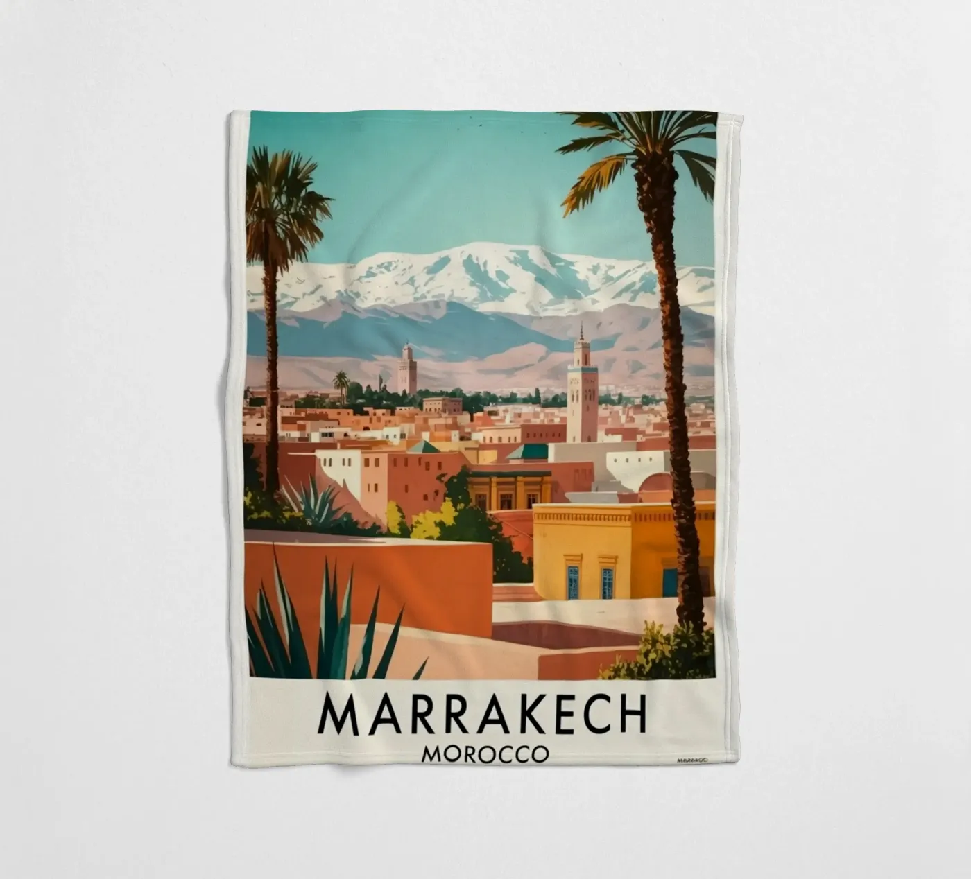 Marrakech fleece blanket by Estern Studio