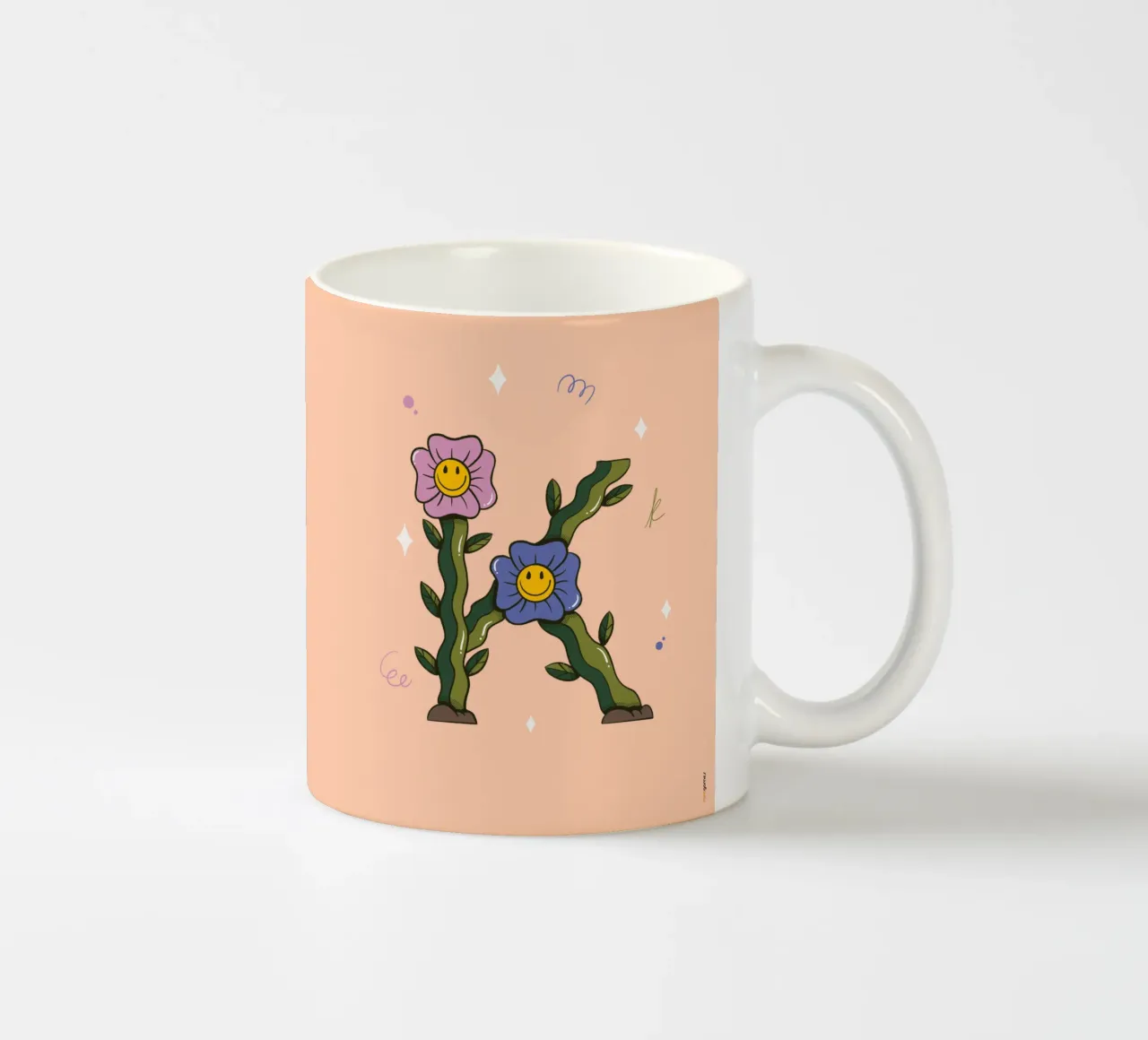 Fiore K tazza in ceramica da Rafa Gomes
