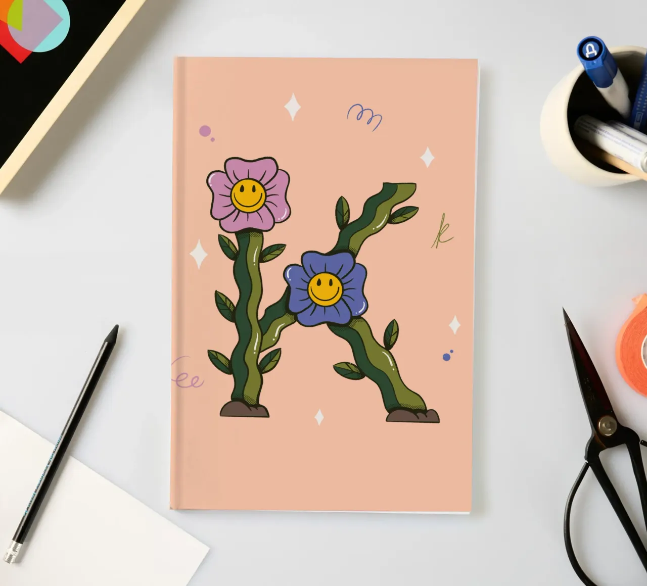 Flower K notebook by Rafa Gomes