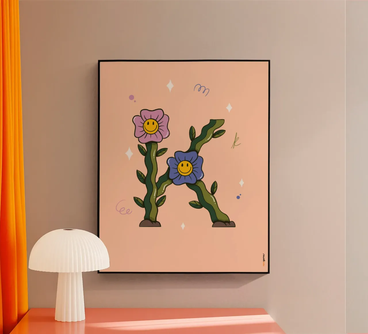 Fiore K plexiglass da Rafa Gomes