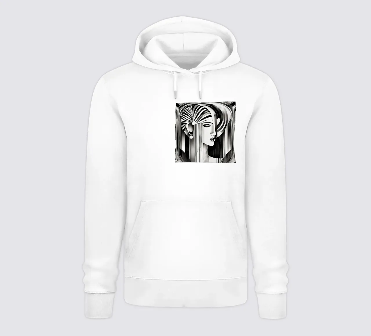 Black & White 2 felpa con cappuccio da Rezh creations