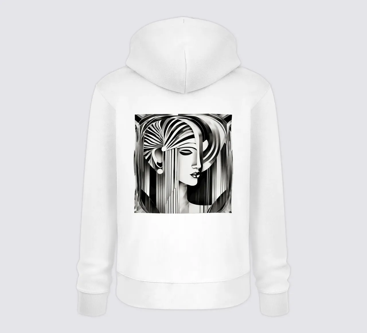 Black & White 2 felpa con cappuccio da Rezh creations
