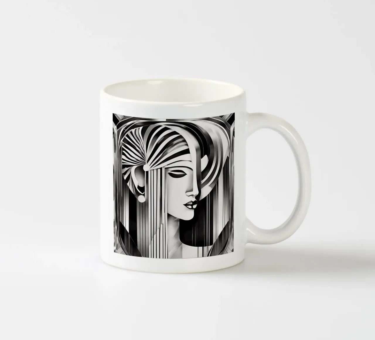 Black & White 2 tazza in ceramica da Rezh creations
