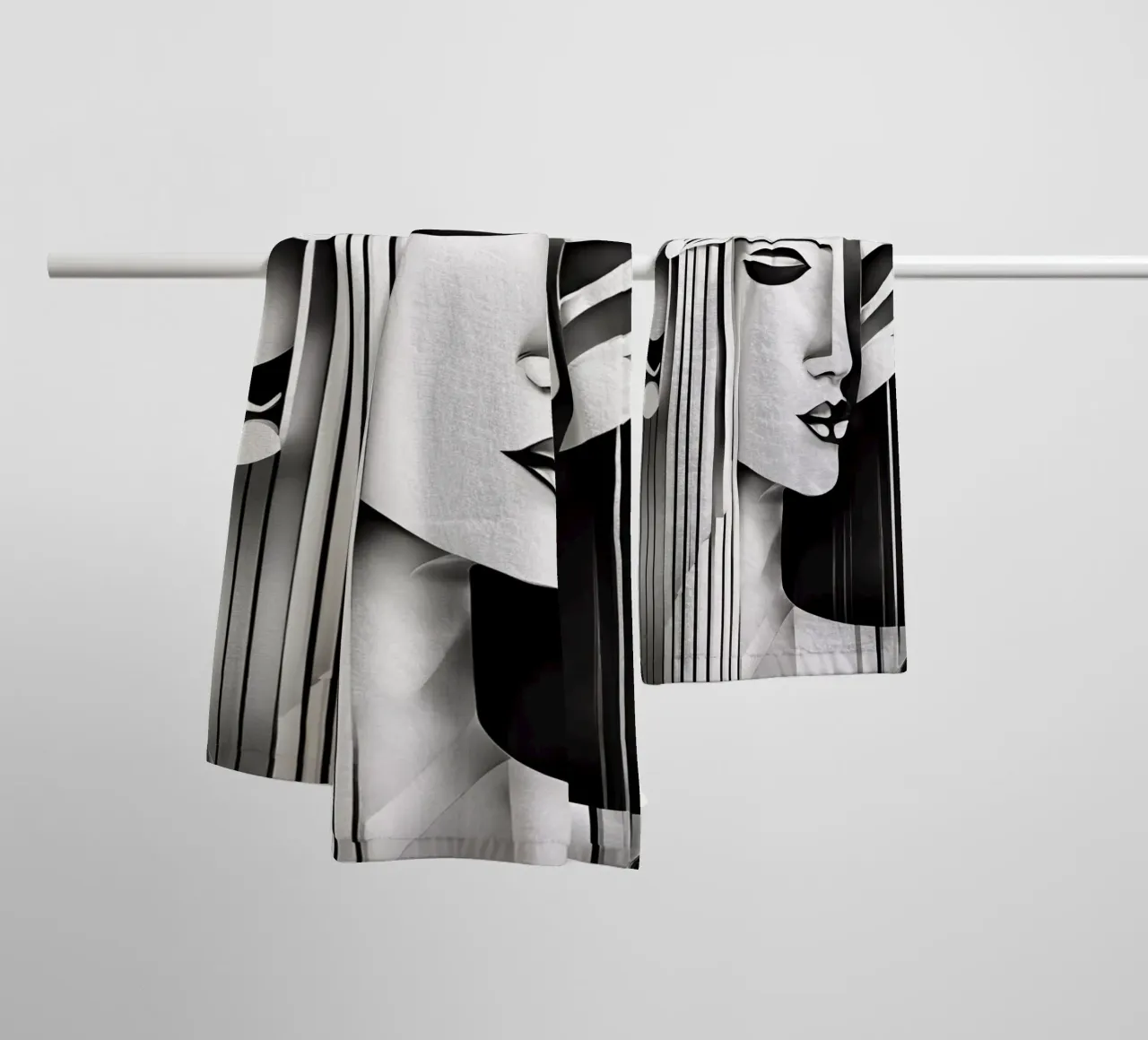Black & White 2 asciugamano da bagno da Rezh creations