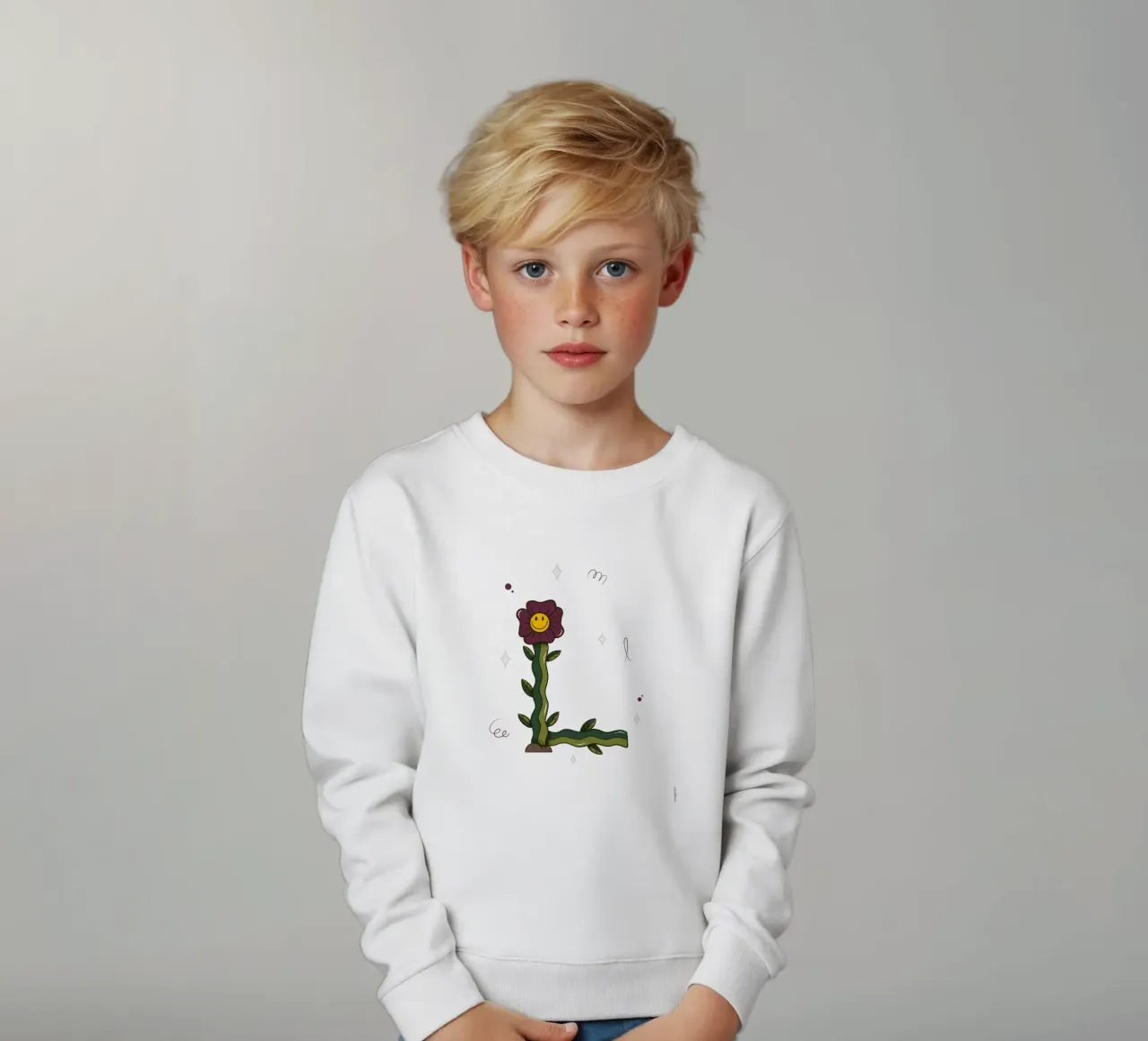 Fiore L felpa bambino da Rafa Gomes
