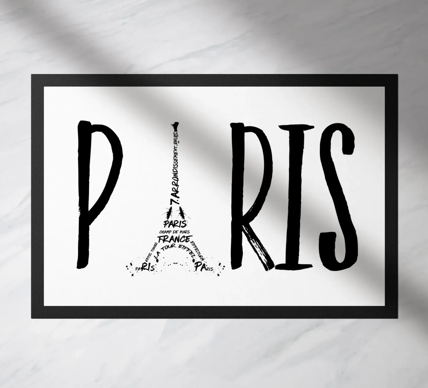 PARIS Typographies doormat by Melanie Viola