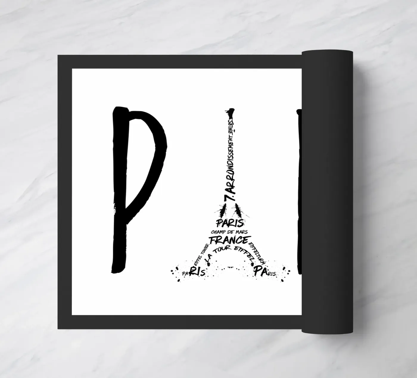 PARIS Typographies doormat by Melanie Viola