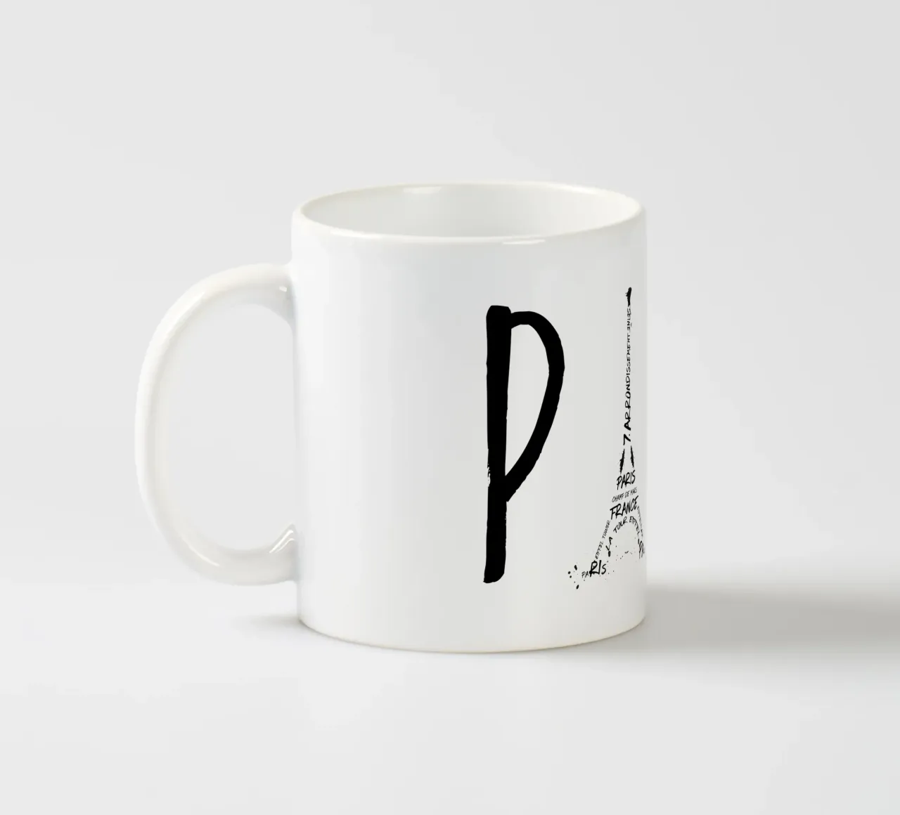 Tipografie PARIS tazza in ceramica da Melanie Viola