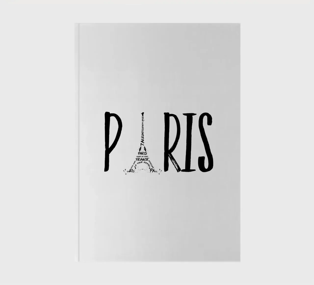 Typographies PARIS carnet de notes de Melanie Viola
