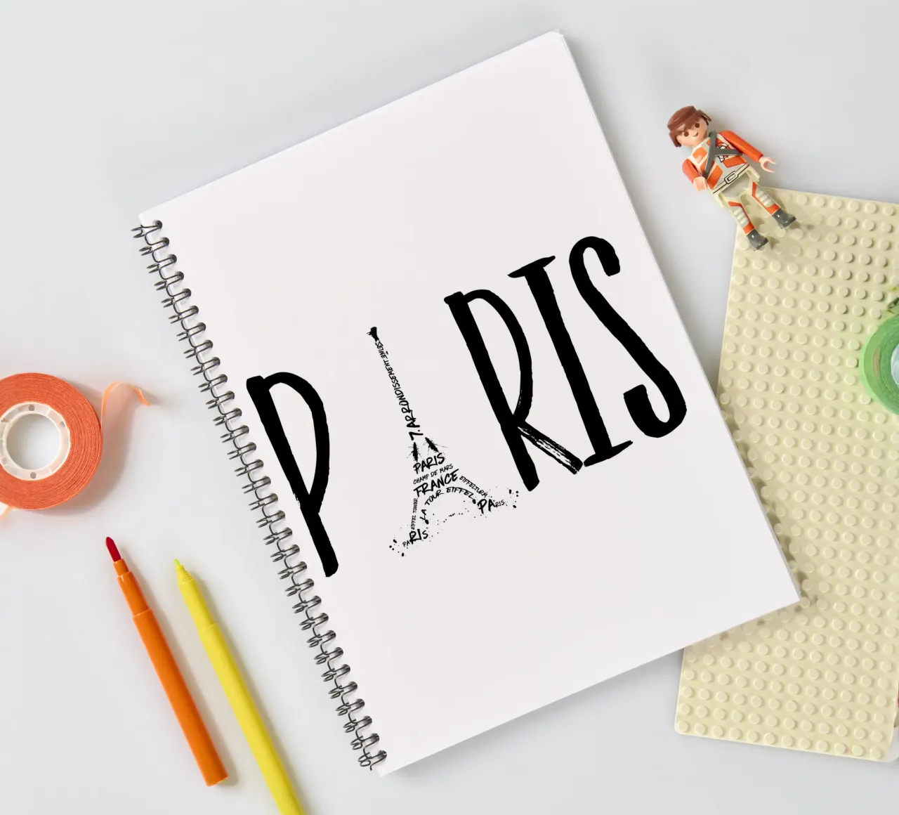 Tipografie PARIS diario ad anelli da Melanie Viola
