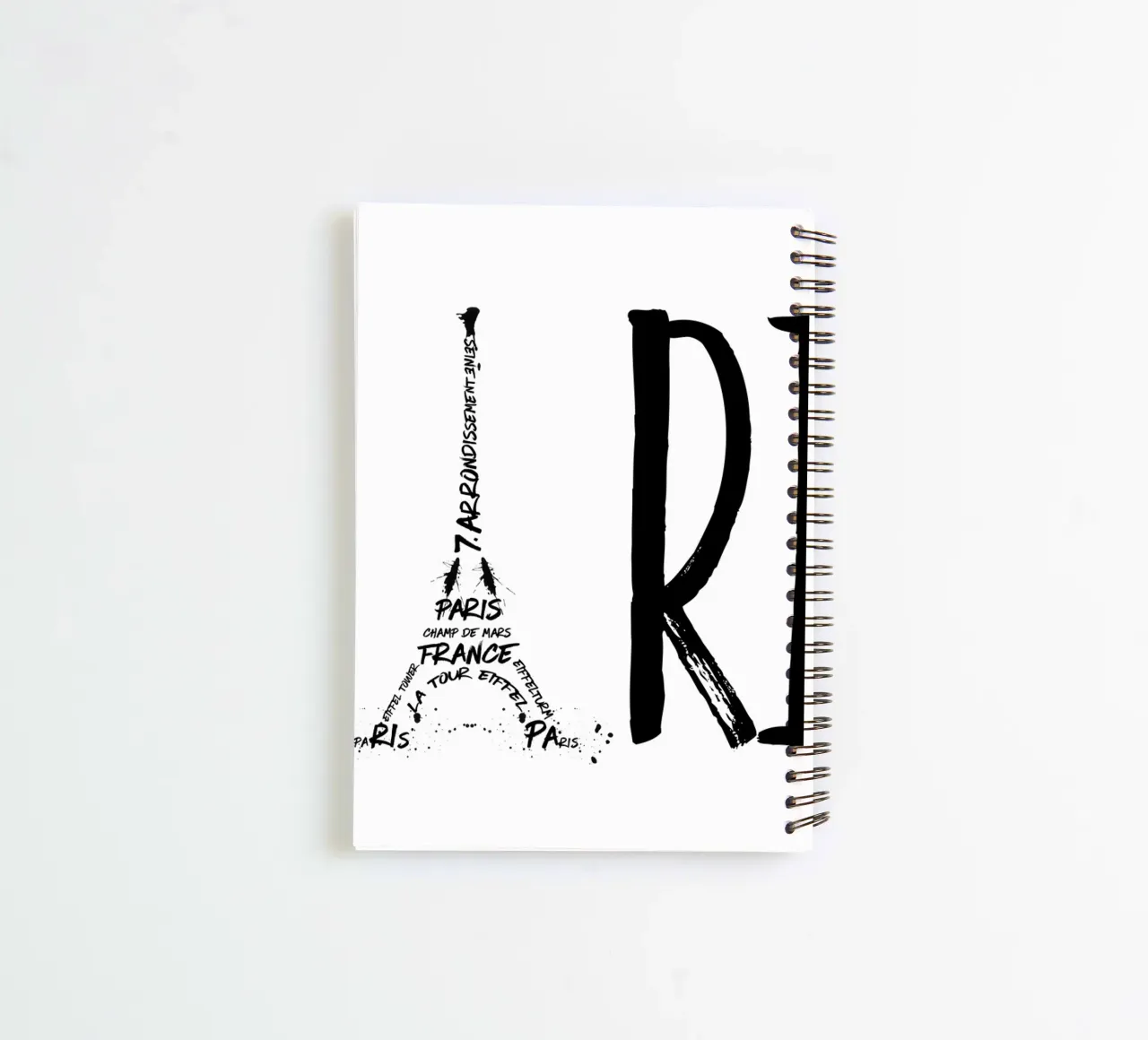 Tipografie PARIS diario ad anelli da Melanie Viola