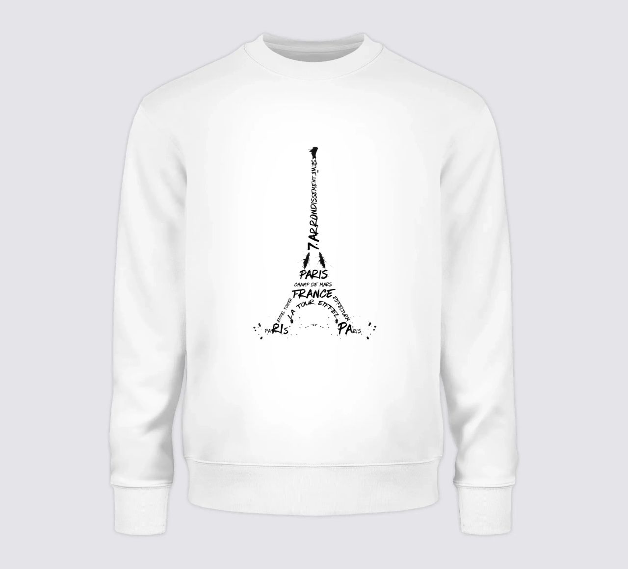 Torre Eiffel in arte digitale felpa da Melanie Viola