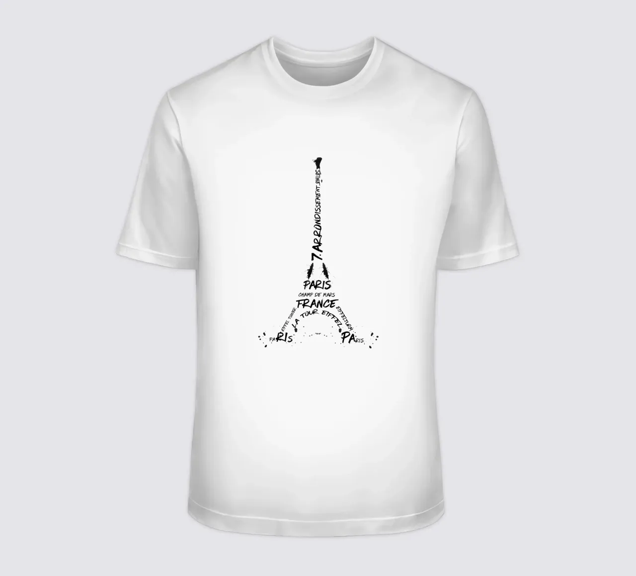 Torre Eiffel in arte digitale t-shirt da Melanie Viola