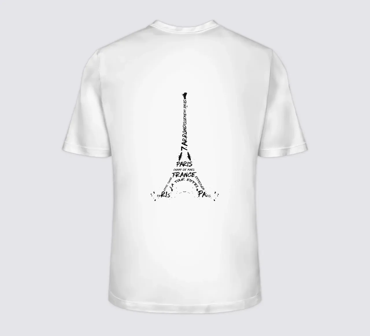 Torre Eiffel in arte digitale t-shirt da Melanie Viola