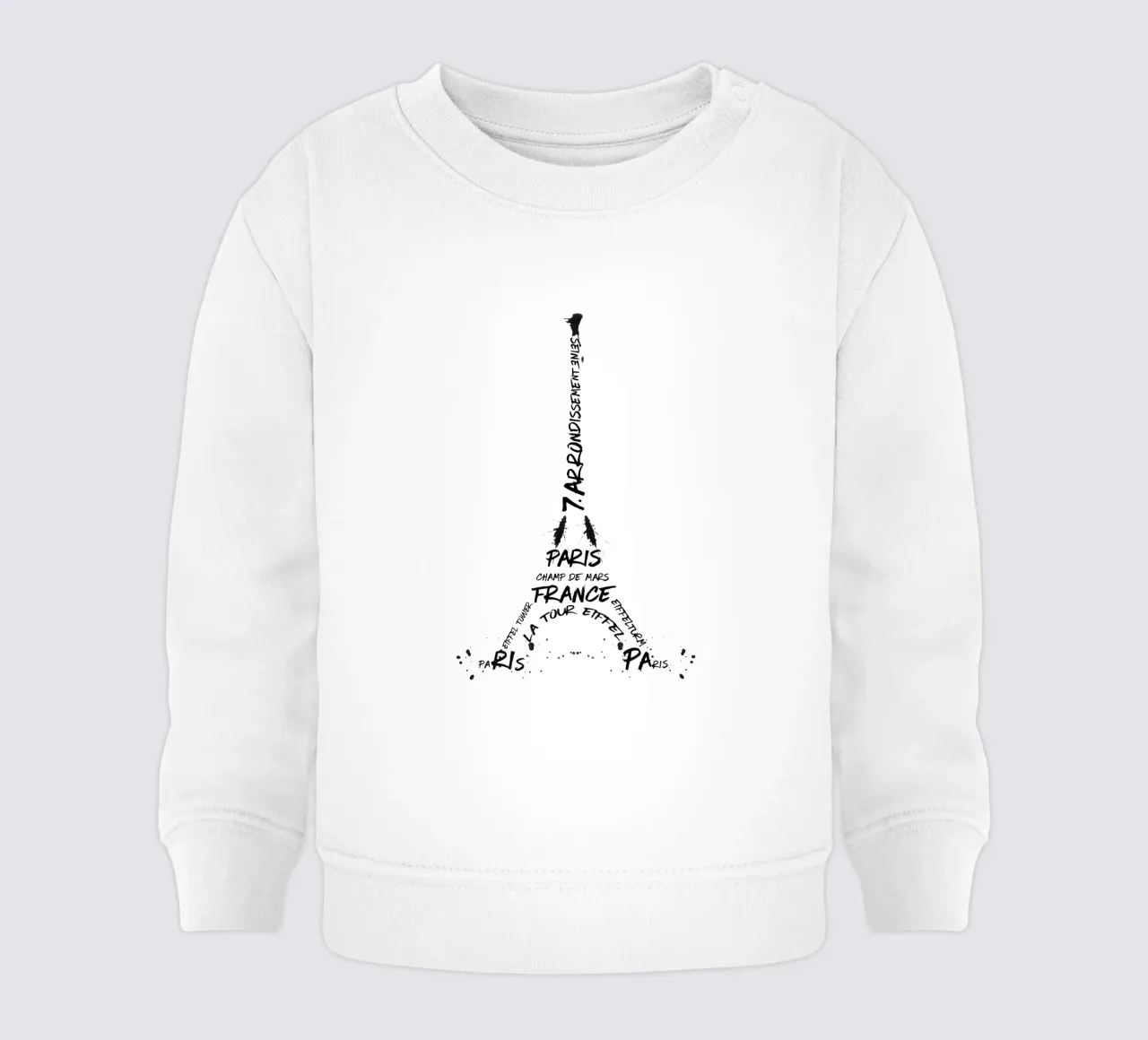 Digital-Art Eiffel Tower Baby Sweatshirt von Melanie Viola