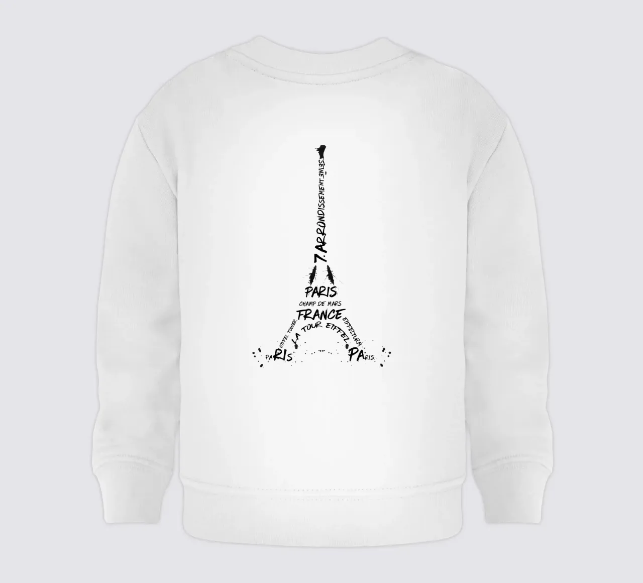 Torre Eiffel in arte digitale felpa neonato da Melanie Viola