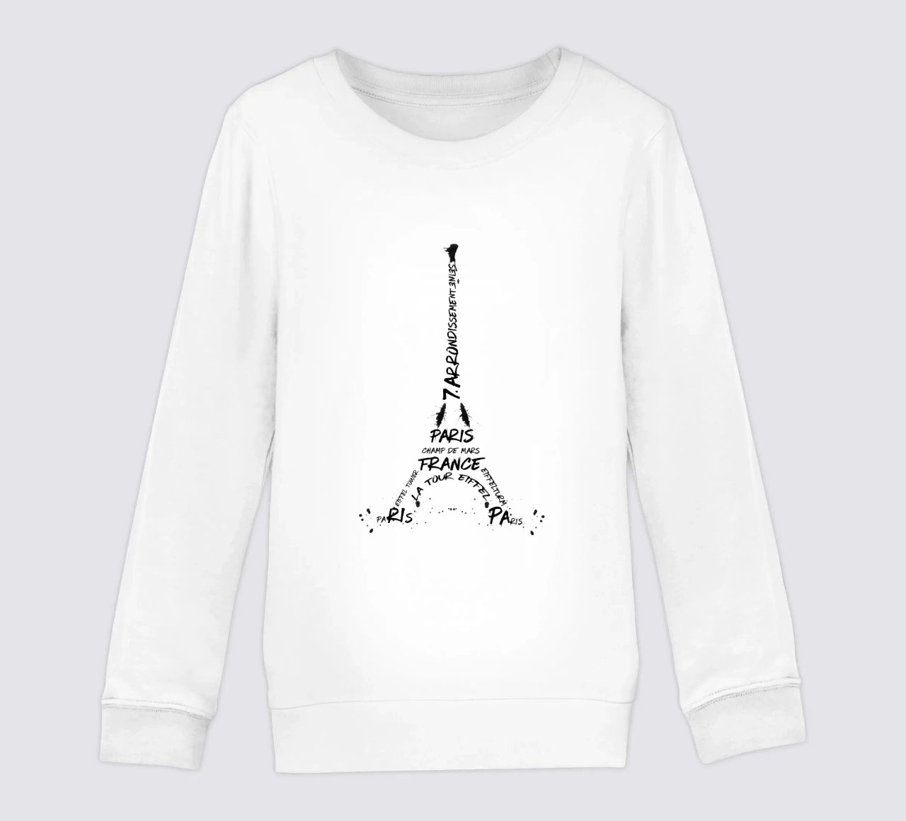 Torre Eiffel in arte digitale felpa bambino da Melanie Viola