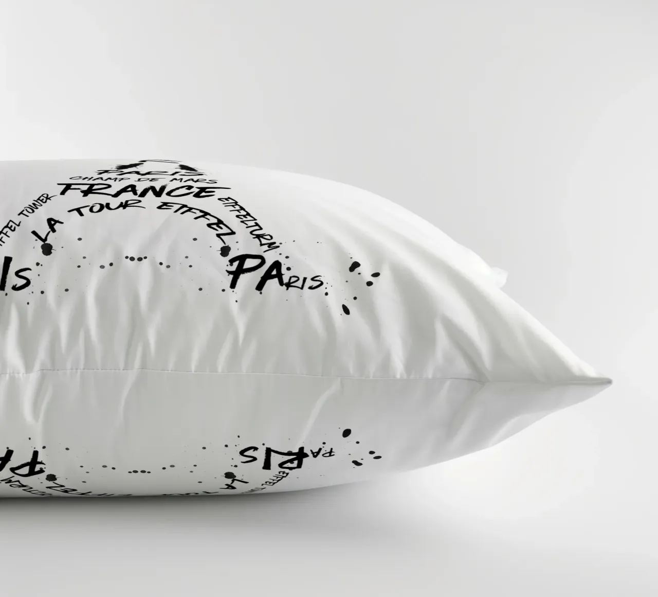 Torre Eiffel in arte digitale cuscino da Melanie Viola