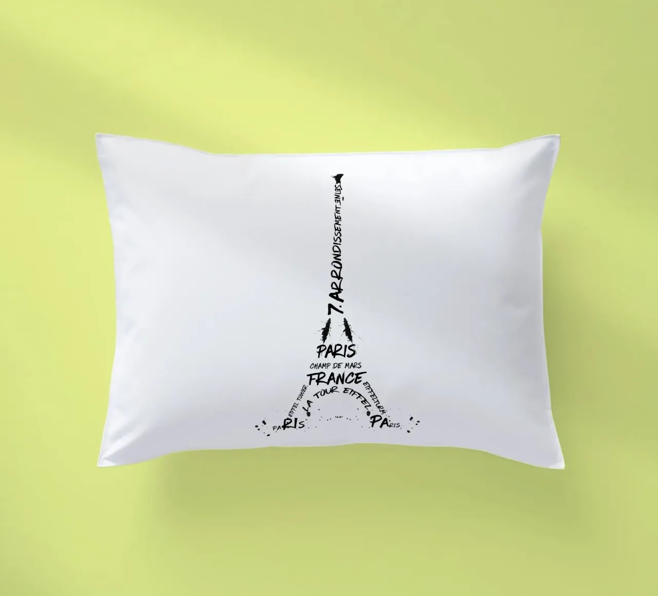 Torre Eiffel in arte digitale cuscino da Melanie Viola