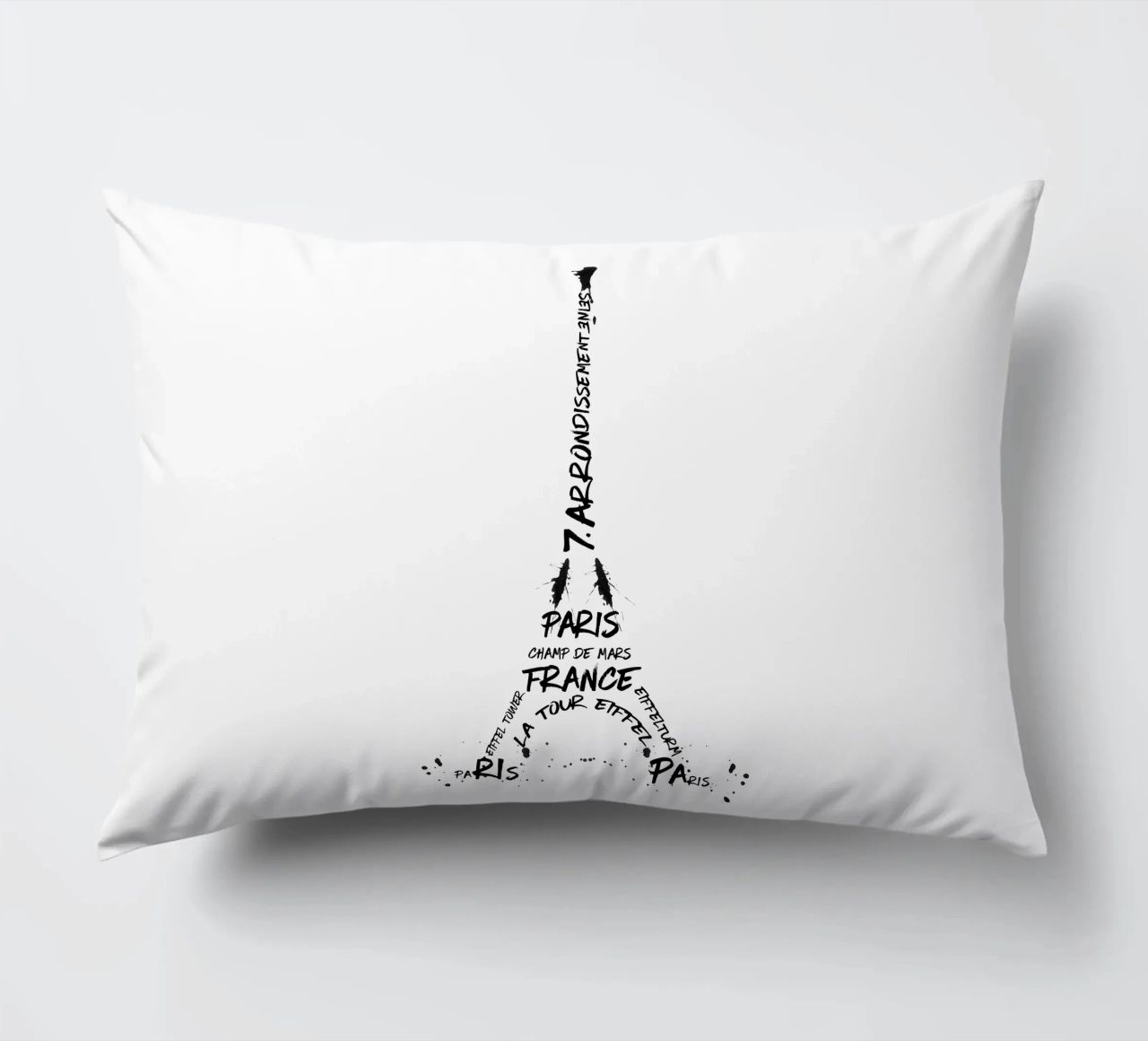 Torre Eiffel in arte digitale cuscino da Melanie Viola