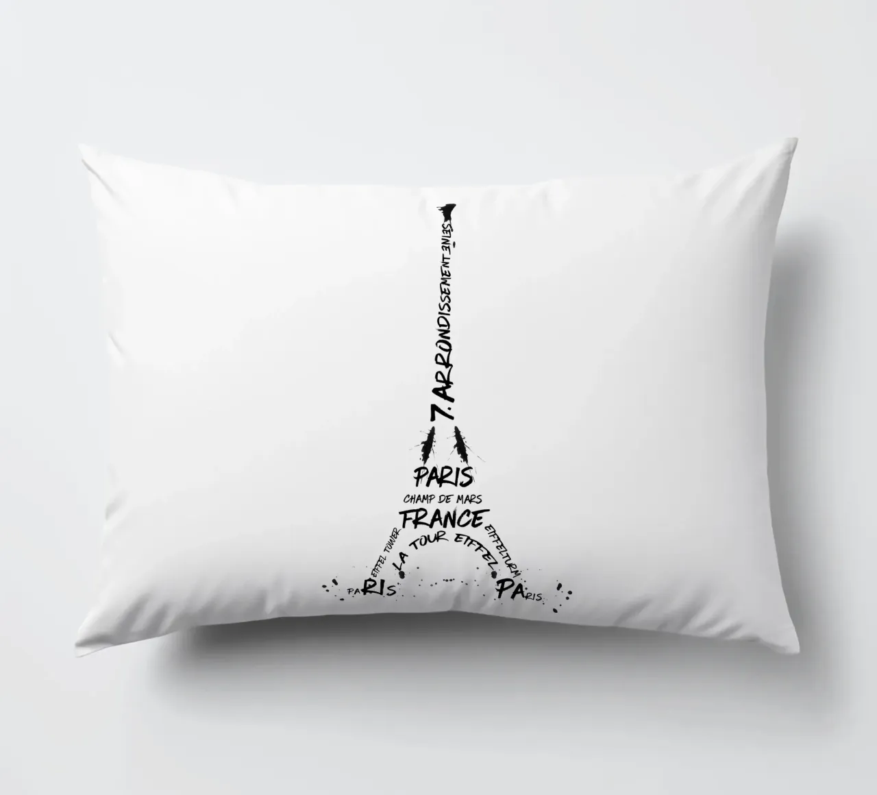 Torre Eiffel in arte digitale cuscino da Melanie Viola