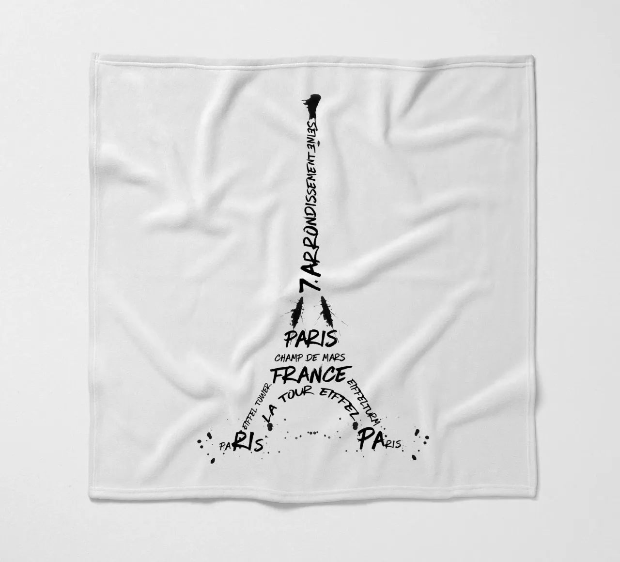 Torre Eiffel in arte digitale coperta in pile da Melanie Viola