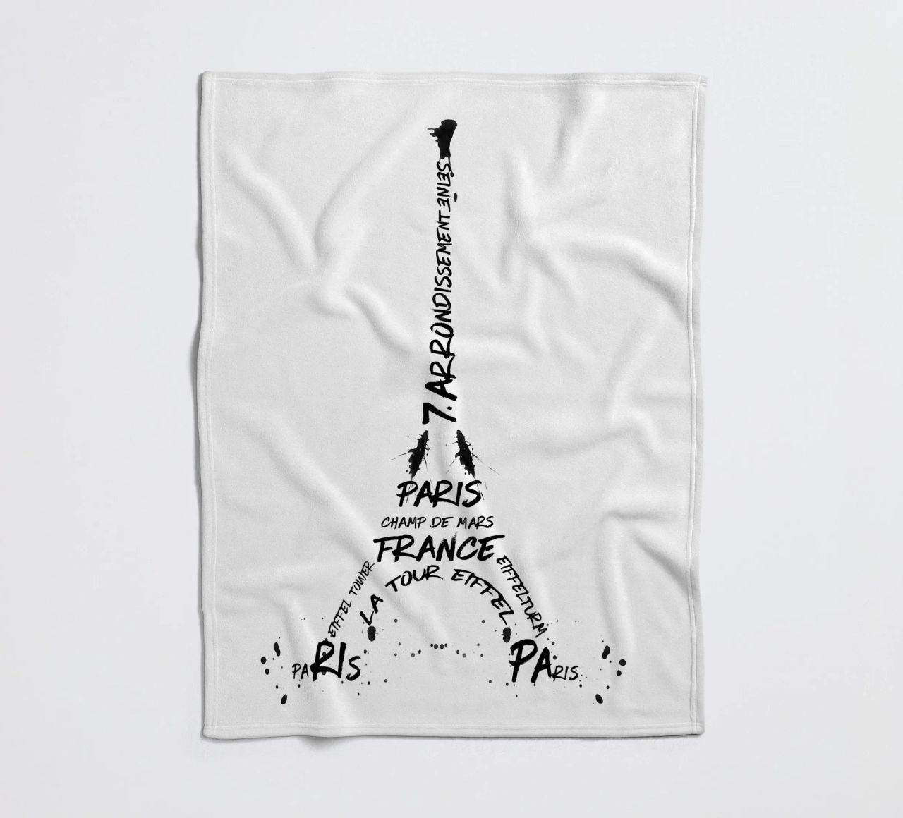 Torre Eiffel in arte digitale coperta in pile da Melanie Viola