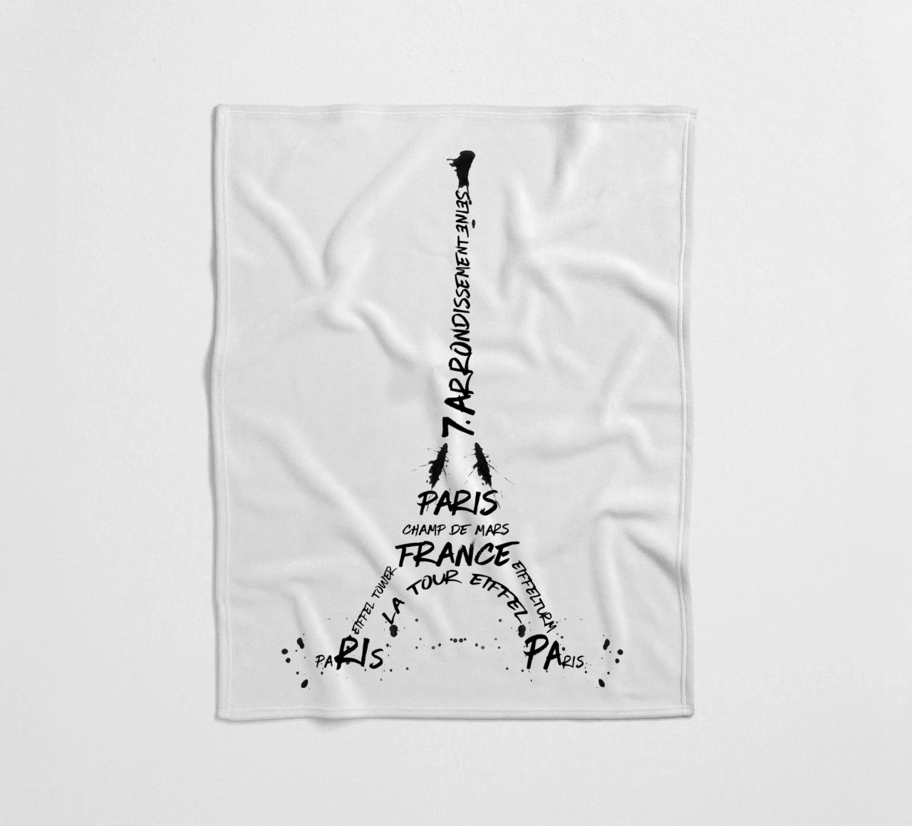 Torre Eiffel in arte digitale coperta in pile da Melanie Viola