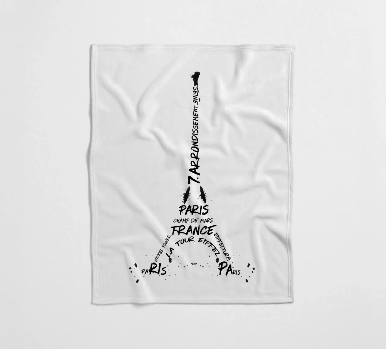 Torre Eiffel in arte digitale coperta in pile da Melanie Viola