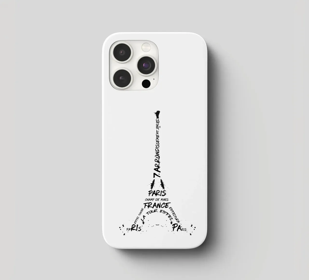 Digital-Art Eiffel Tower iPhone Hülle von Melanie Viola