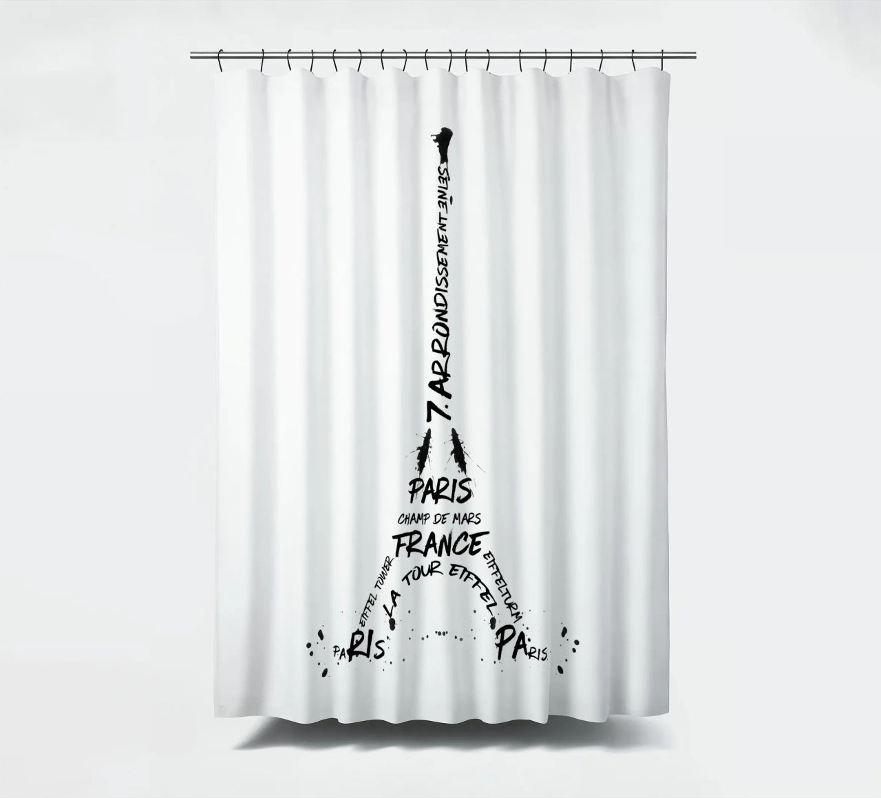 Torre Eiffel in arte digitale tenda da doccia da Melanie Viola
