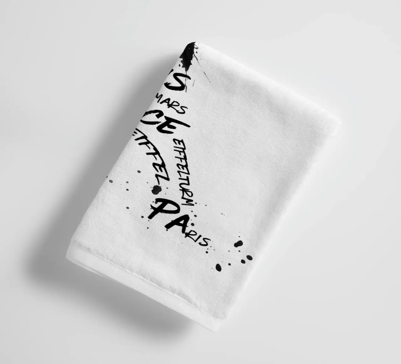 Digital-Art Eiffel Tower towel by Melanie Viola