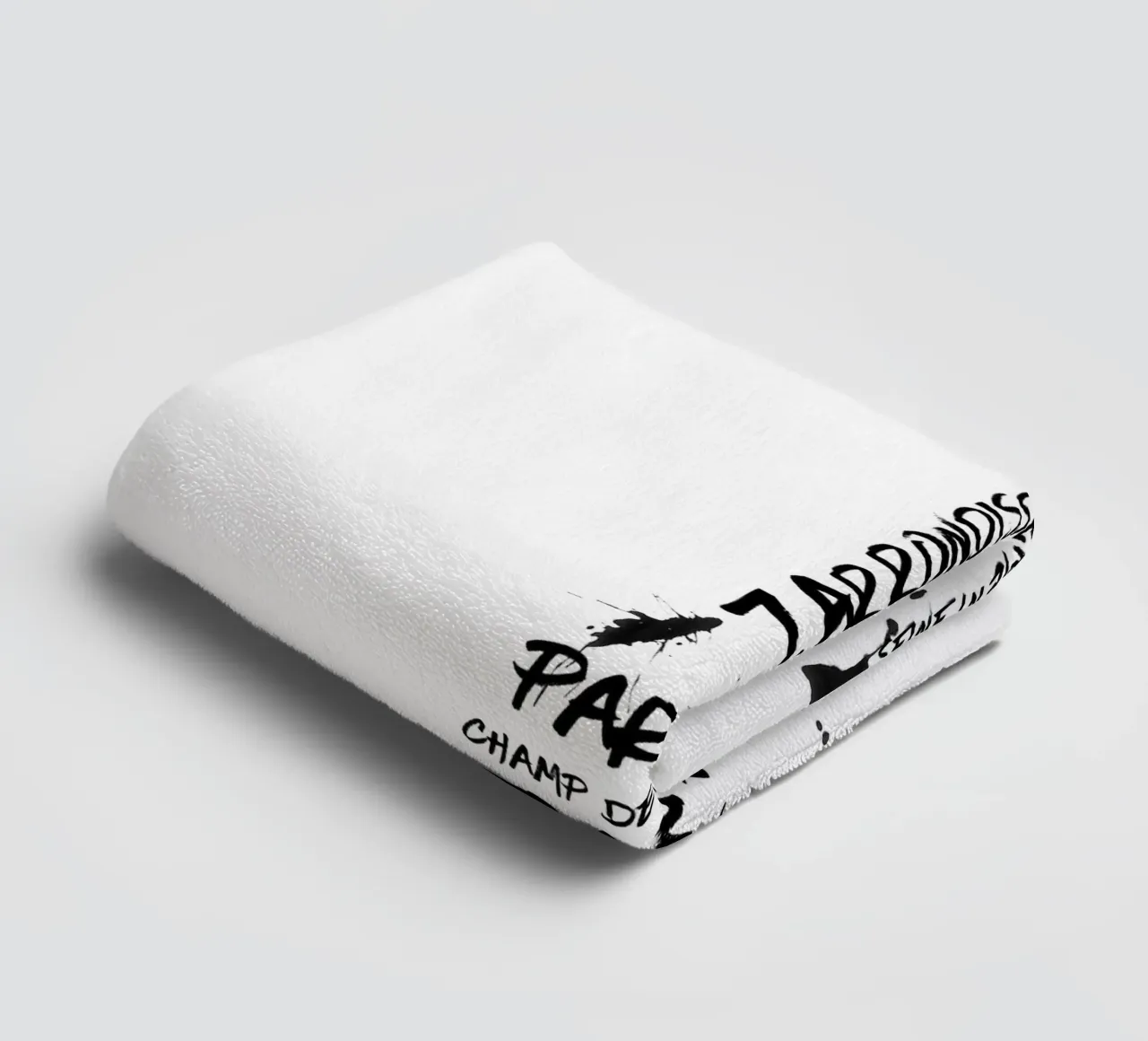 Digital-Art Eiffel Tower towel by Melanie Viola