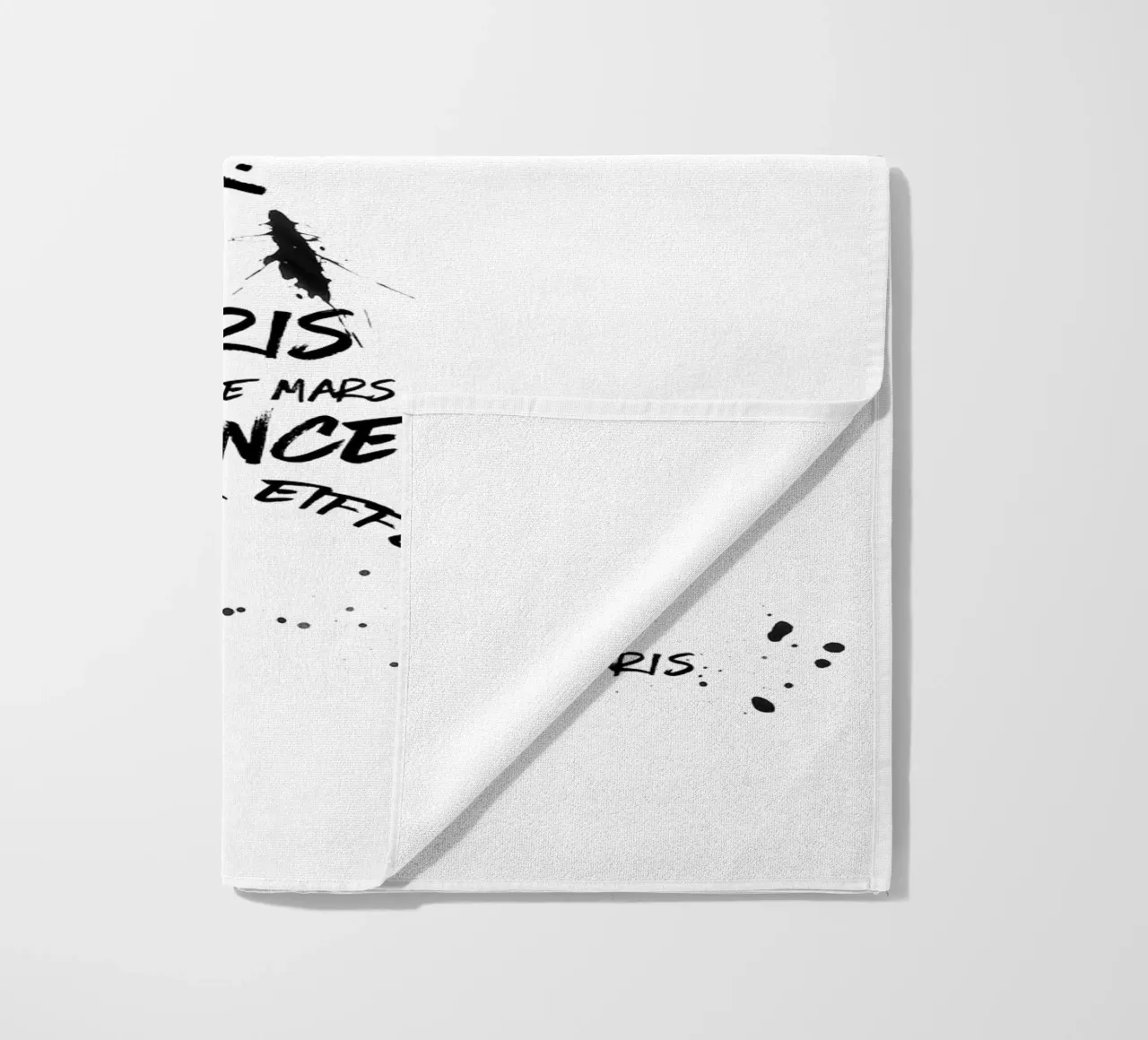 Torre Eiffel in arte digitale telo mare da Melanie Viola