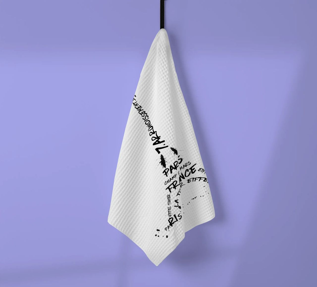 Torre Eiffel in arte digitale canovaccio da cucina da Melanie Viola