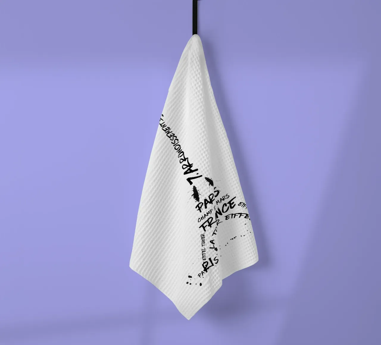 Digital-Art Tour Eiffel torchon de Melanie Viola