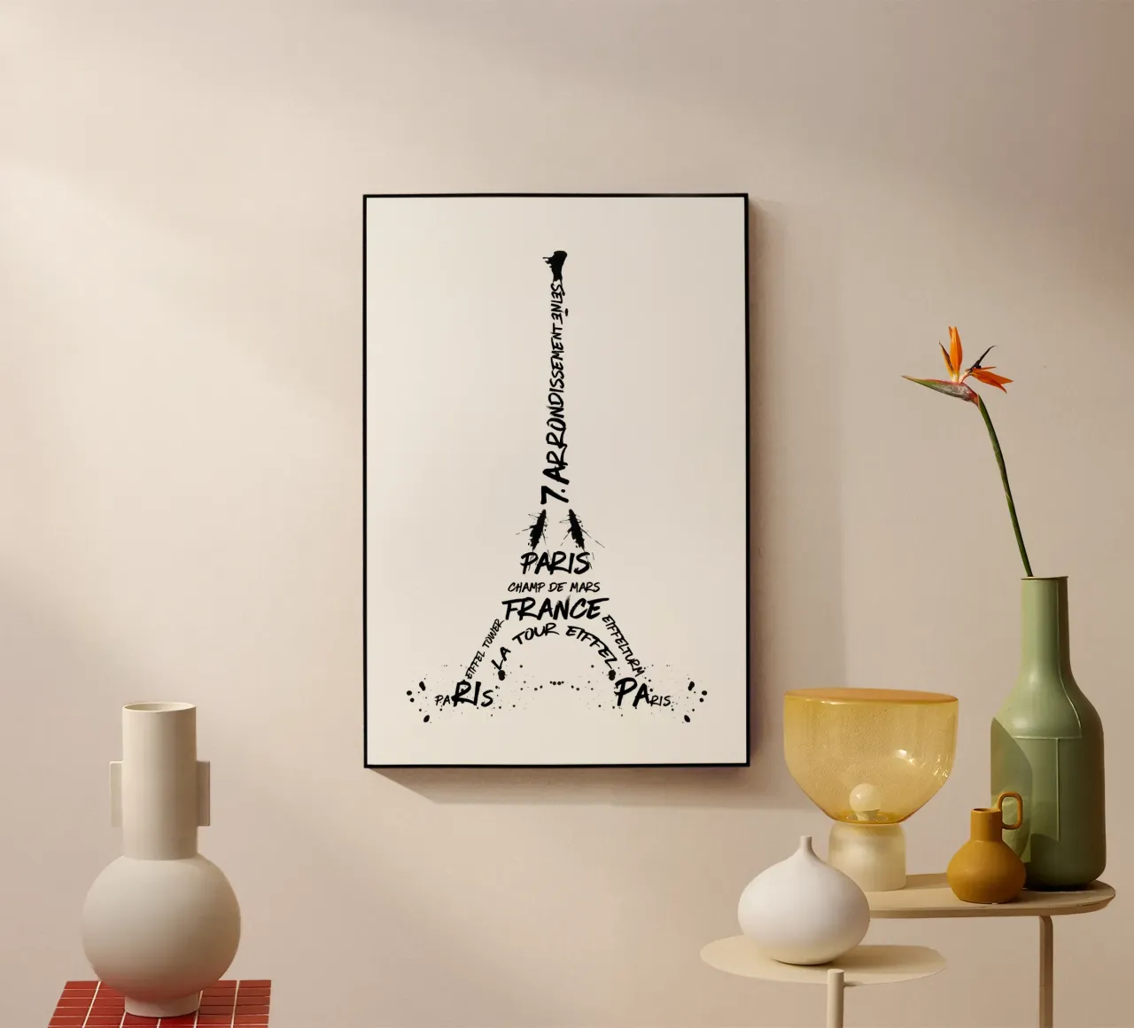 Torre Eiffel in arte digitale plexiglass da Melanie Viola