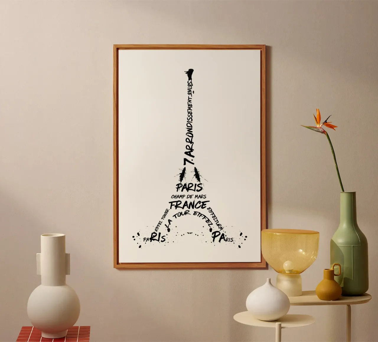 Torre Eiffel in arte digitale alluminio dibond da Melanie Viola