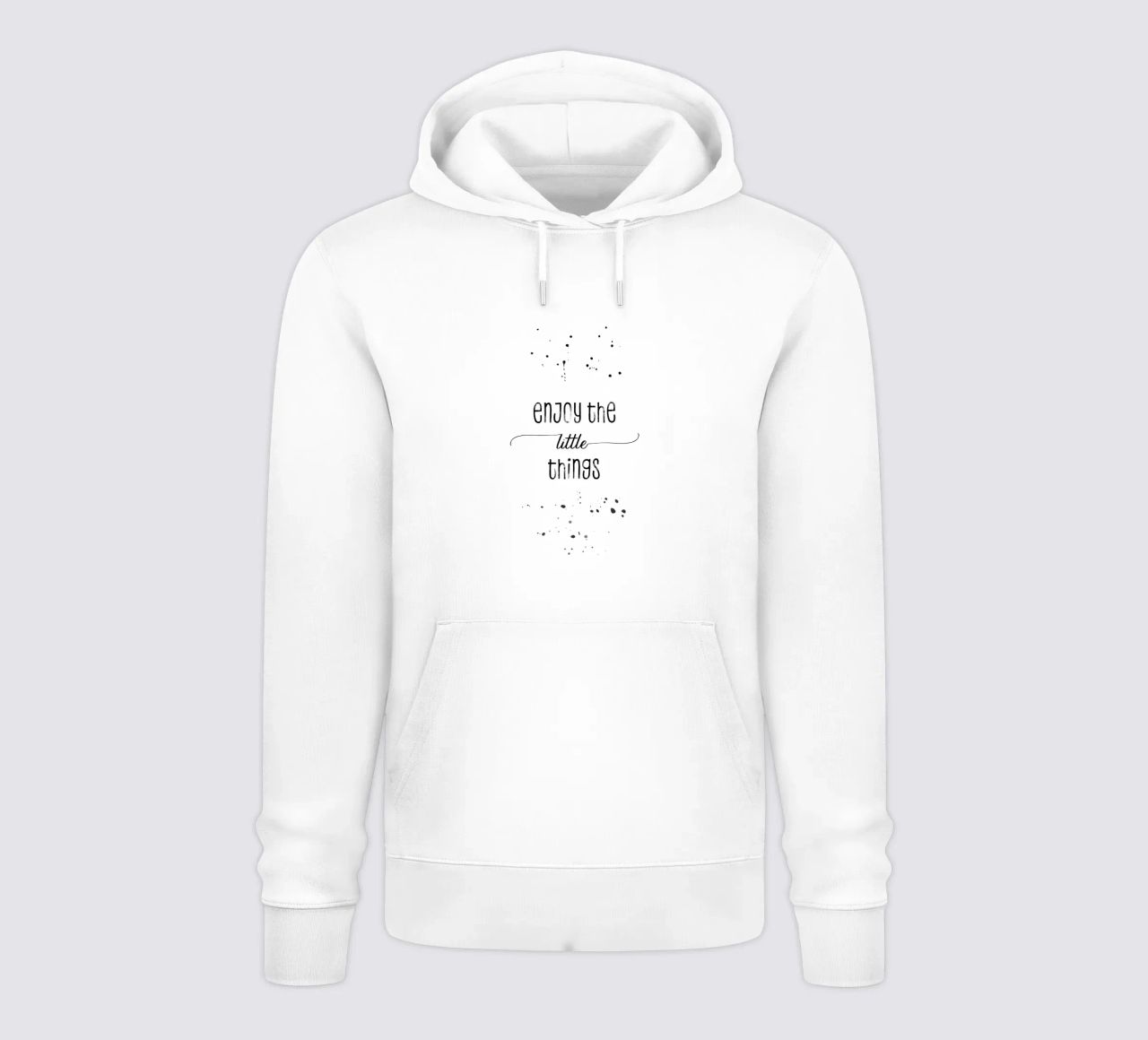 TEXT ART Enjoy the little things felpa con cappuccio da Melanie Viola
