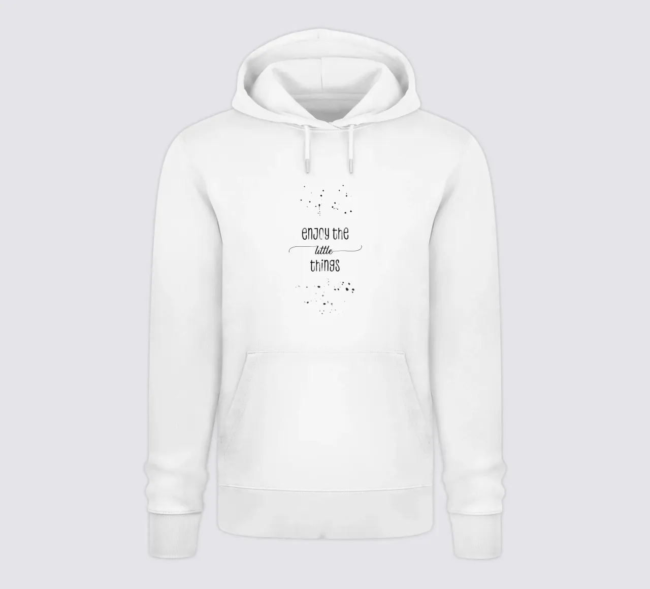 TEXT ART Enjoy the little things felpa con cappuccio da Melanie Viola