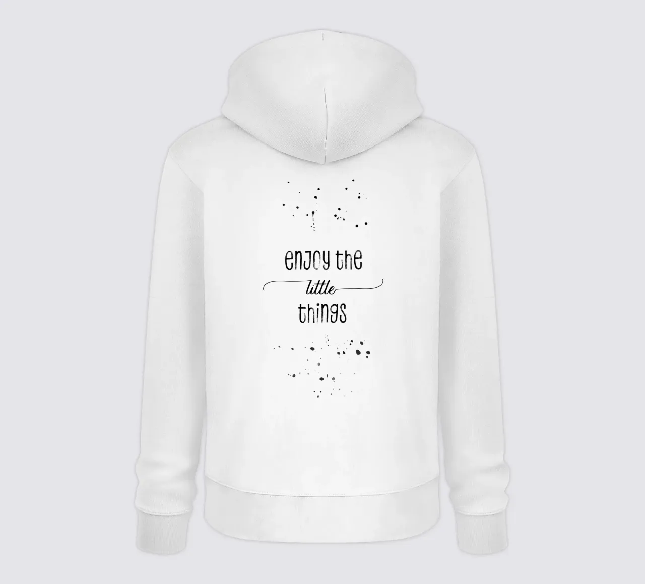 TEXT ART Enjoy the little things felpa con cappuccio da Melanie Viola