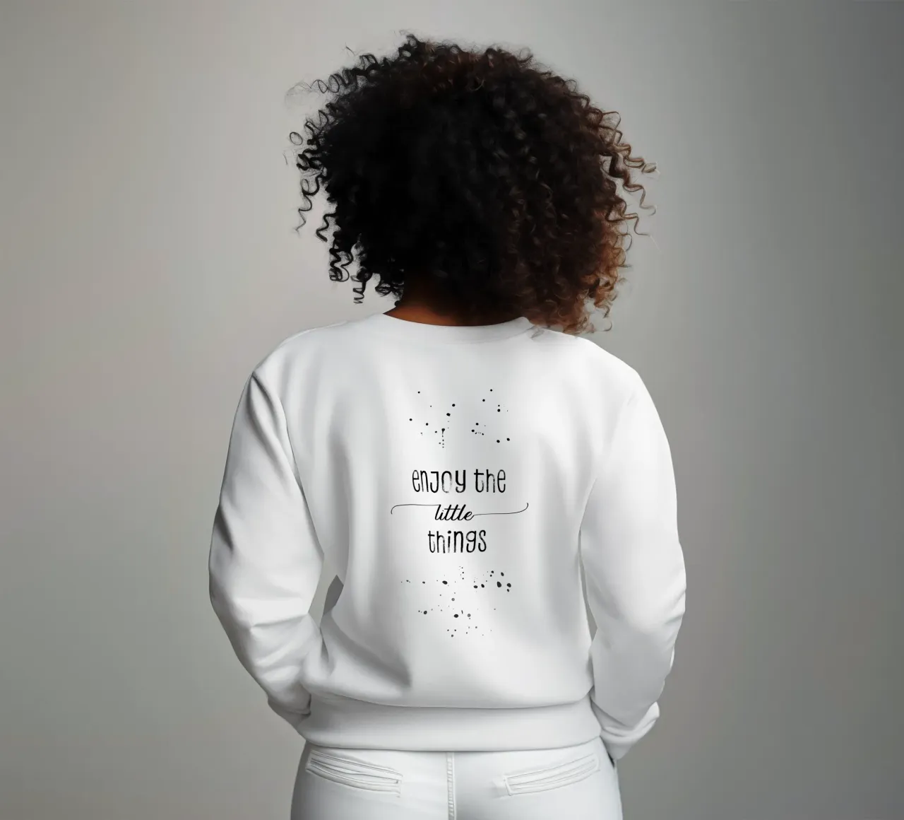 TEXT ART Enjoy the little things felpa da Melanie Viola