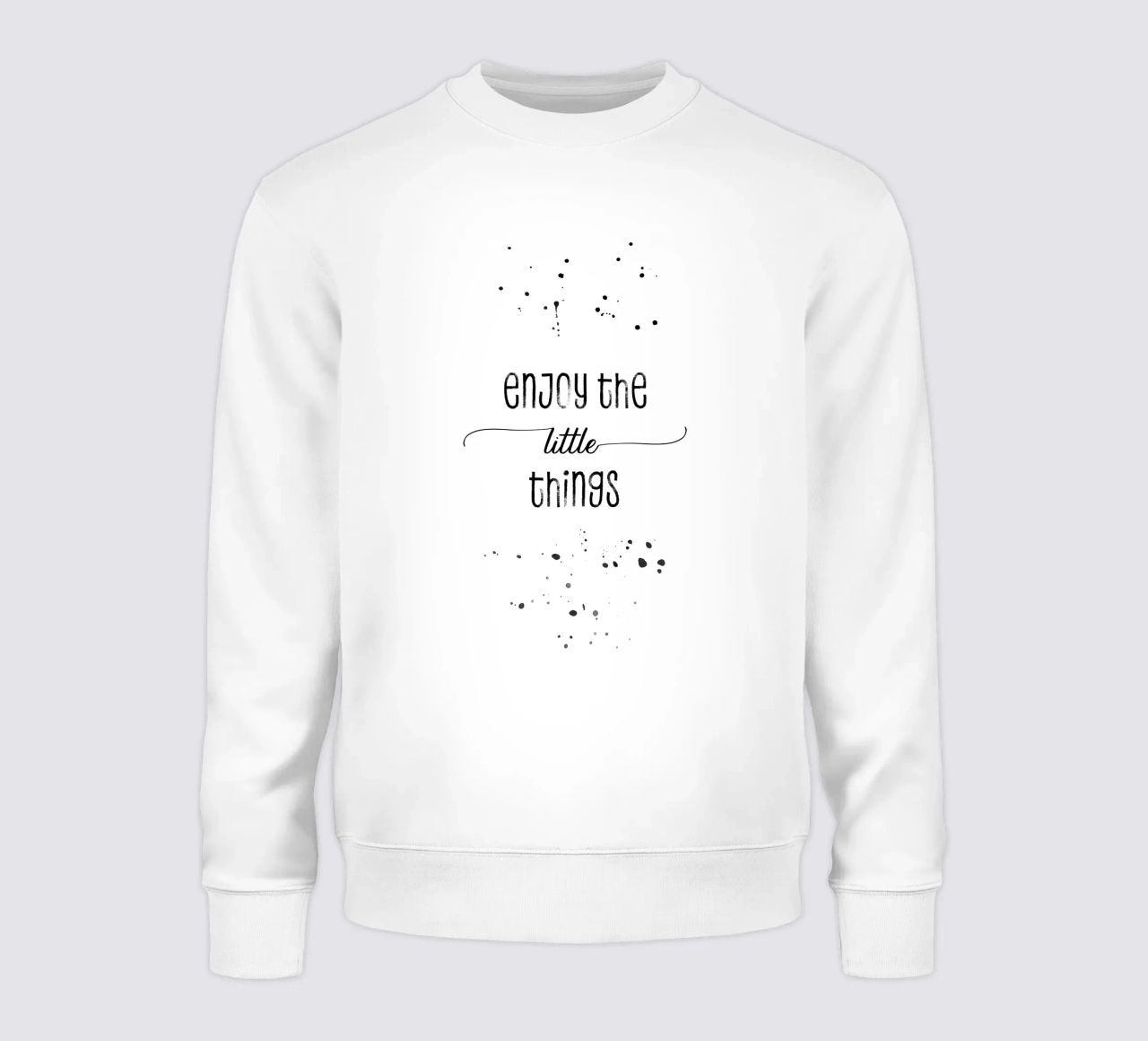 TEXT ART Enjoy the little things felpa da Melanie Viola
