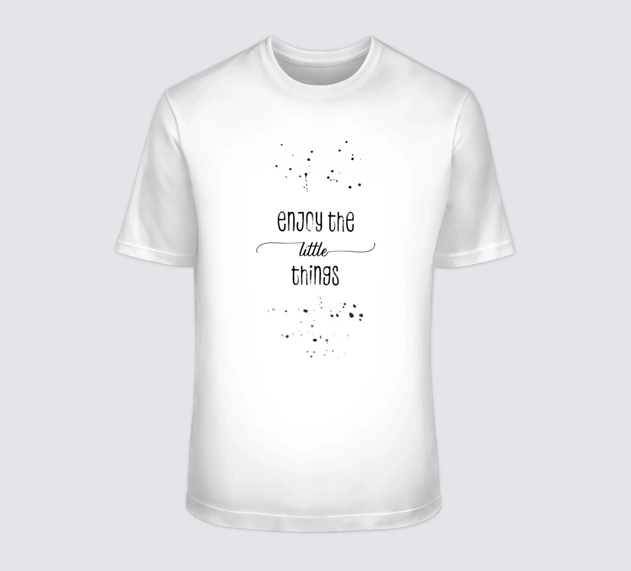 TEXT ART Enjoy the little things t-shirt da Melanie Viola