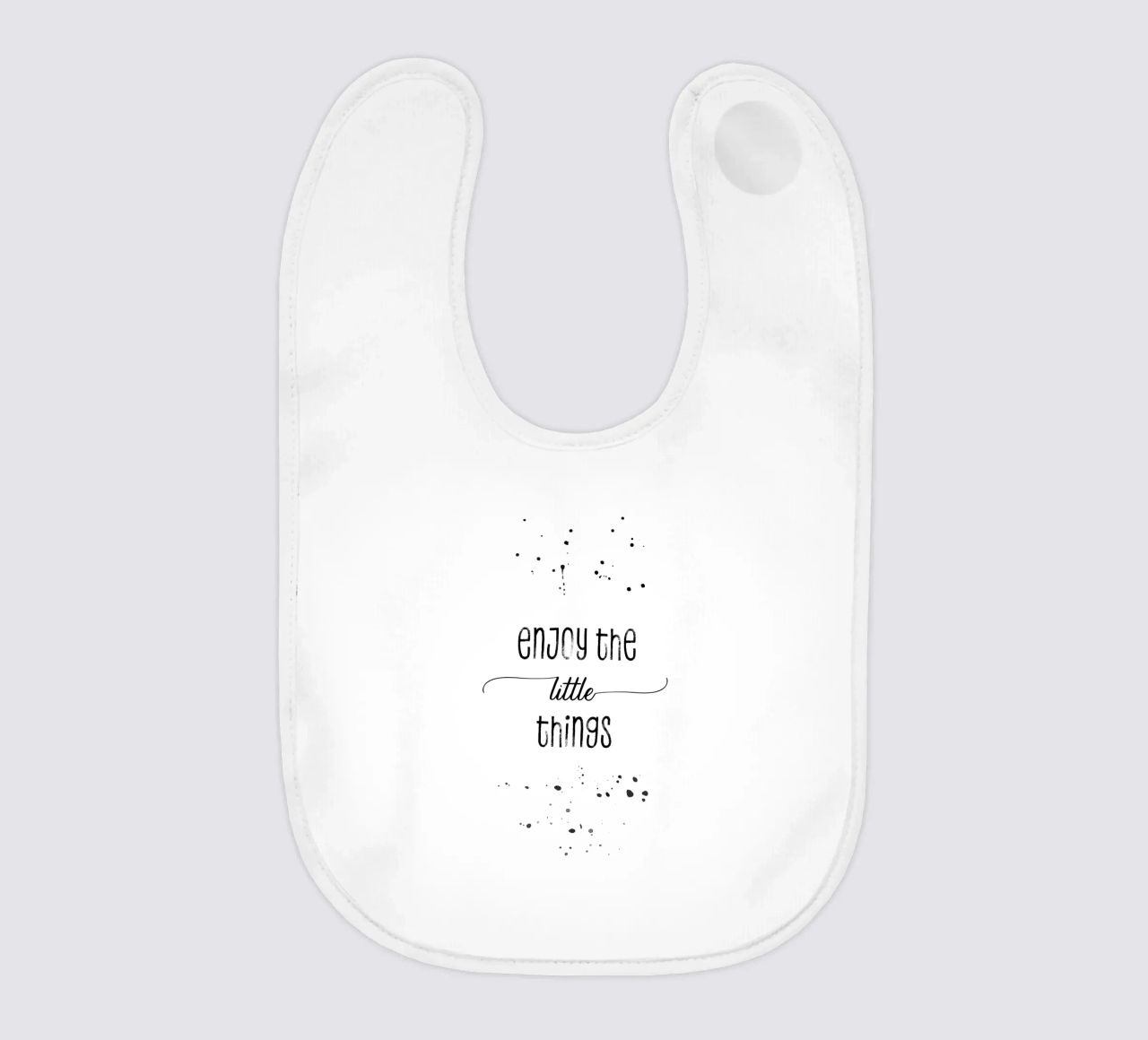 TEXT ART Enjoy the little things bavaglino da Melanie Viola