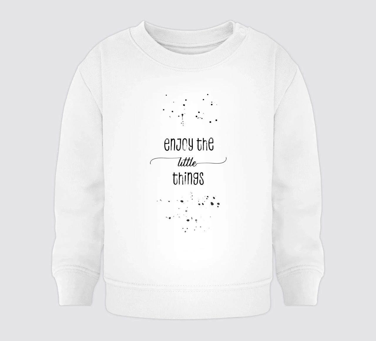 TEXT ART Enjoy the little things felpa neonato da Melanie Viola