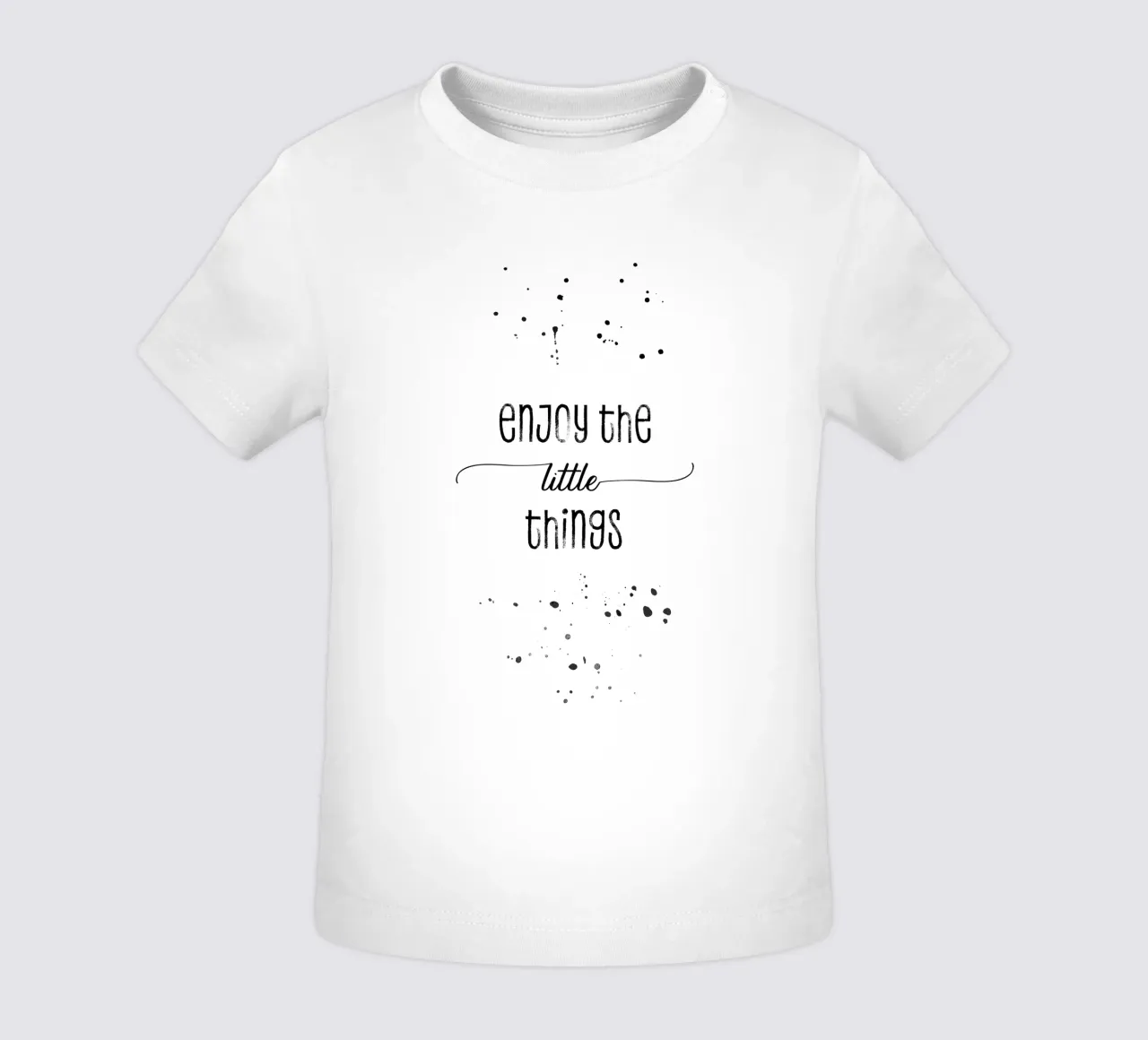 TEXT ART Enjoy the little things maglietta neonato da Melanie Viola