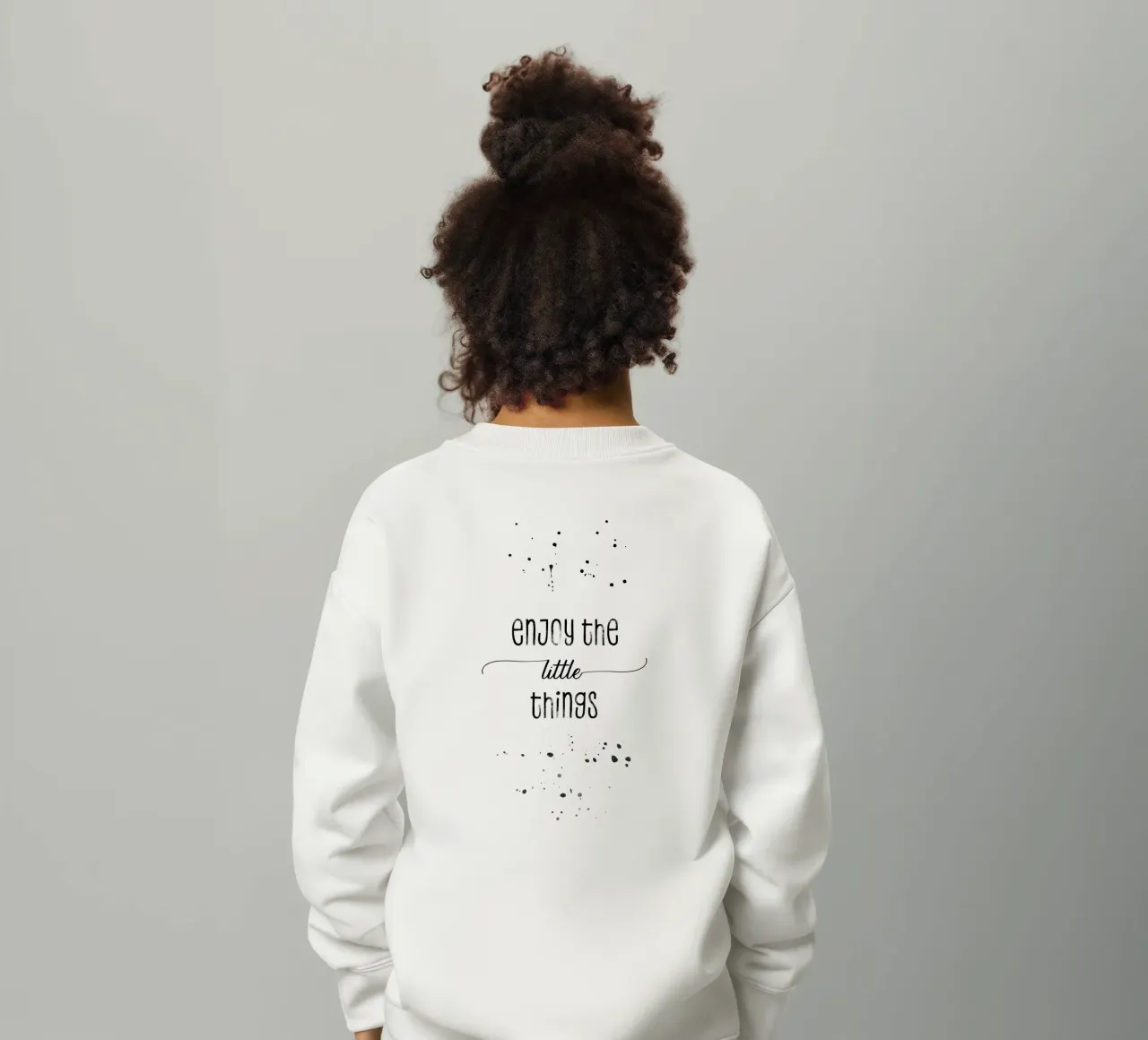 TEXT ART Enjoy the little things felpa bambino da Melanie Viola
